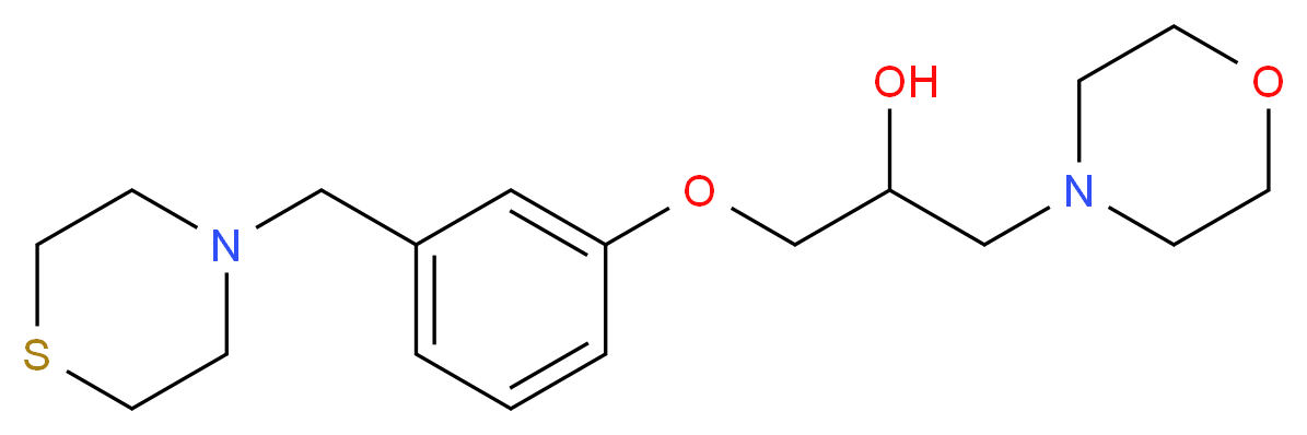1-(4-morpholinyl)-3-[3-(4-thiomorpholinylmethyl)phenoxy]-2-propanol_Molecular_structure_CAS_)