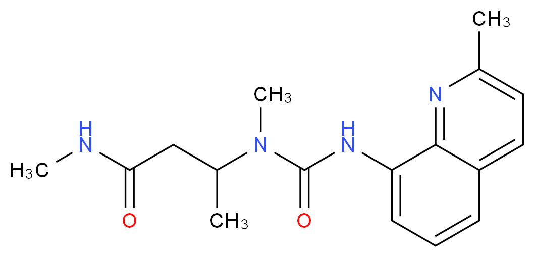 N-methyl-3-(methyl{[(2-methylquinolin-8-yl)amino]carbonyl}amino)butanamide_Molecular_structure_CAS_)