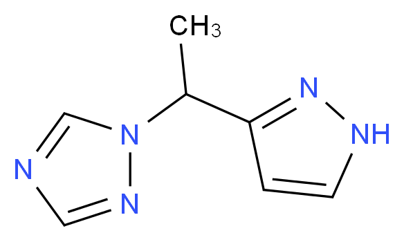 1-[1-(1H-Pyrazol-3-yl)ethyl]-1H-1,2,4-triazole_Molecular_structure_CAS_)
