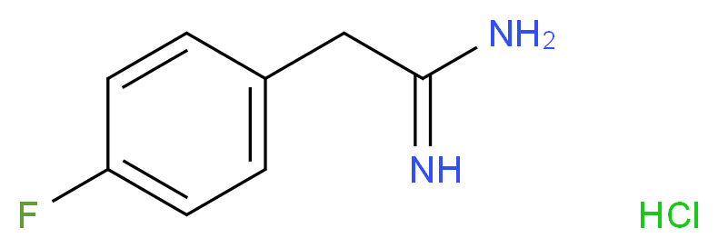 2-(4-fluorophenyl)ethanimidamide hydrochloride_Molecular_structure_CAS_6437-40-7)