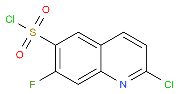 2-chloro-7-fluoroquinoline-6-sulfonyl chloride_Molecular_structure_CAS_)