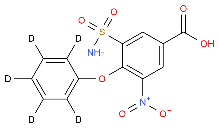 3-Nitro-4-phenoxy-5-sulfamoylbenzoic Acid-d5_Molecular_structure_CAS_1072125-53-1)