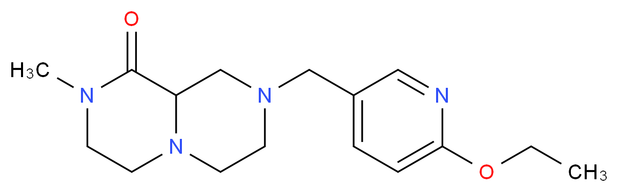8-[(6-ethoxypyridin-3-yl)methyl]-2-methylhexahydro-2H-pyrazino[1,2-a]pyrazin-1(6H)-one_Molecular_structure_CAS_)