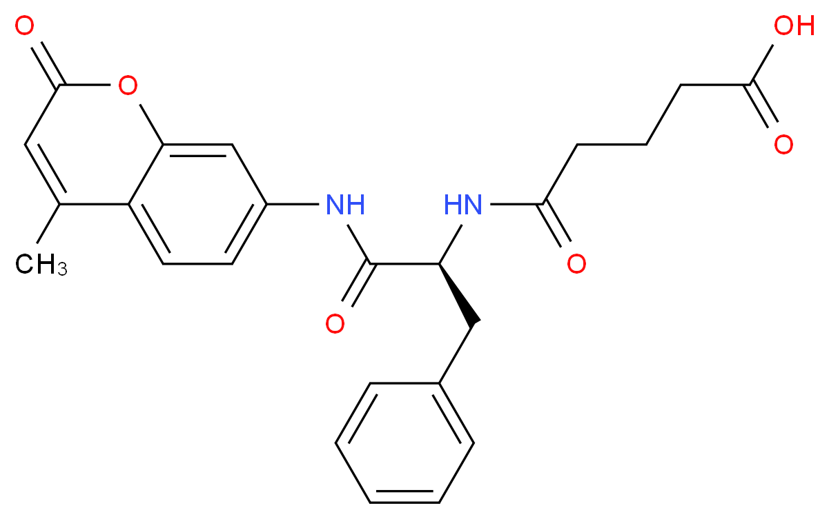 Glutaryl-L-phenylalanine 7-amido-4-methylcoumarin_Molecular_structure_CAS_58632-47-6)