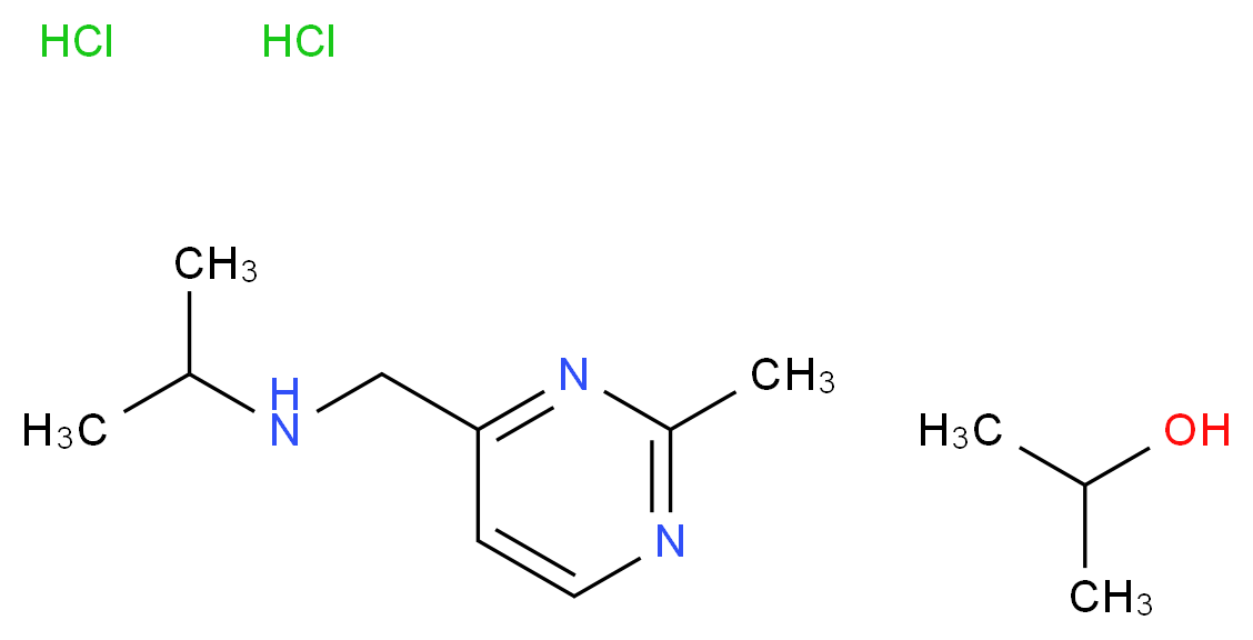 N-[(2-Methylpyrimidin-4-yl)methyl]propan-2-amine dihydrochloride propan-2-ol_Molecular_structure_CAS_)