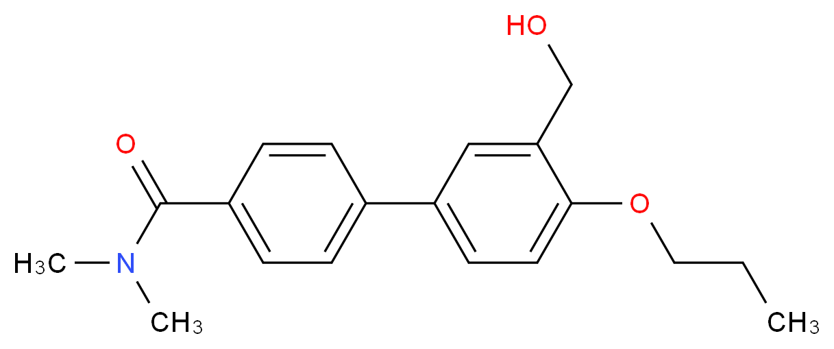 3'-(hydroxymethyl)-N,N-dimethyl-4'-propoxybiphenyl-4-carboxamide_Molecular_structure_CAS_)