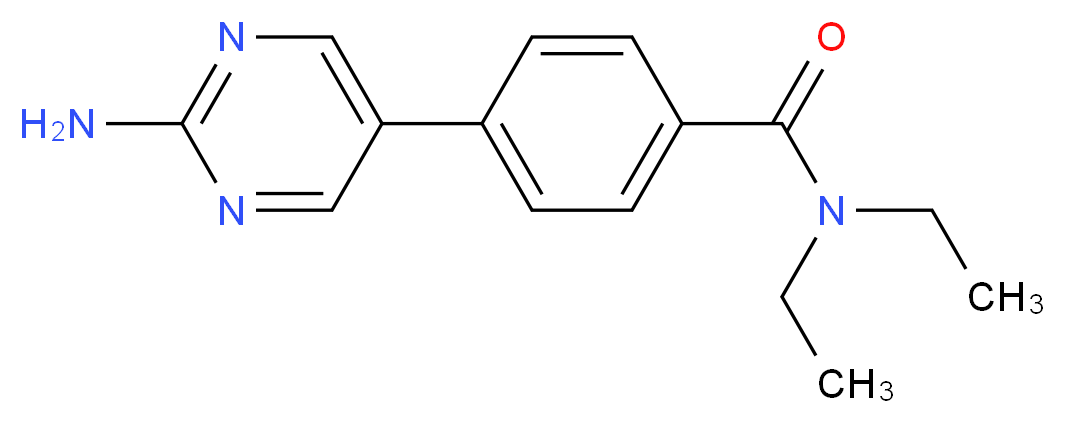 4-(2-aminopyrimidin-5-yl)-N,N-diethylbenzamide_Molecular_structure_CAS_)
