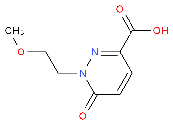 1-(2-Methoxy-ethyl)-6-oxo-1,6-dihydro-pyridazine-3-carboxylic acid_Molecular_structure_CAS_)