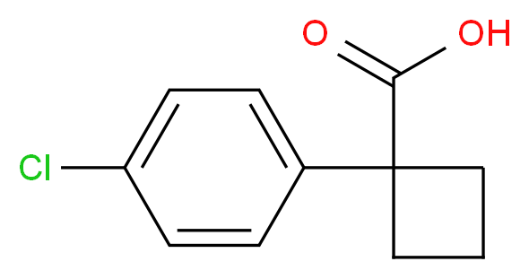 1-(4-chlorophenyl)cyclobutanecarboxylic acid_Molecular_structure_CAS_)