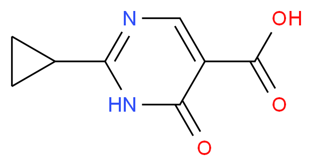 2-cyclopropyl-6-oxo-1,6-dihydro-5-pyrimidinecarboxylic acid_Molecular_structure_CAS_1219561-35-9)