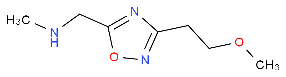 {[3-(2-methoxyethyl)-1,2,4-oxadiazol-5-yl]methyl}(methyl)amine_Molecular_structure_CAS_)