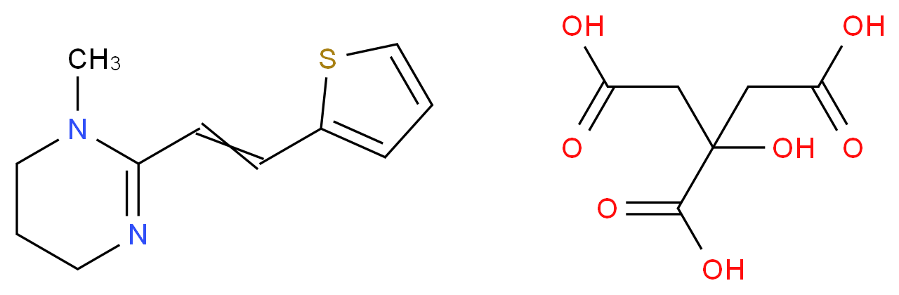 Pyrantel citrate salt_Molecular_structure_CAS_5685-86-9)