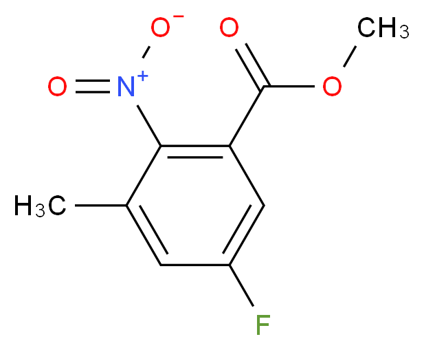 methyl 5-fluoro-3-methyl-2-nitrobenzoate_Molecular_structure_CAS_)