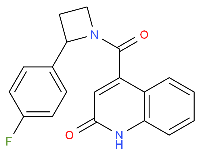 4-{[2-(4-fluorophenyl)-1-azetidinyl]carbonyl}-2(1H)-quinolinone_Molecular_structure_CAS_)