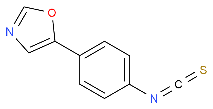 4-(1,3-oxazol-5-yl)phenyl isothiocyanate_Molecular_structure_CAS_321309-41-5)