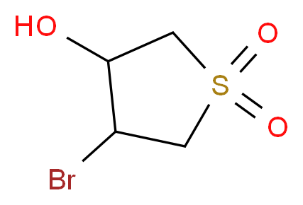 3-bromo-4-hydroxytetrahydrothiophene 1,1-dioxide_Molecular_structure_CAS_)