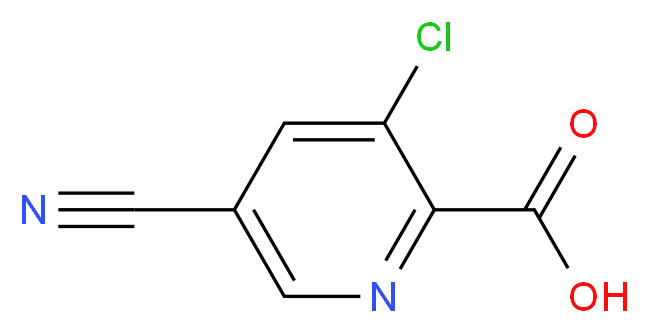 3-Chloro-5-cyano-2-pyridinecarboxylic acid_Molecular_structure_CAS_1200497-81-9)