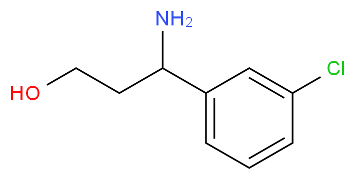 3-AMino-3-(3-chloro-phenyl)-propan-1-ol_Molecular_structure_CAS_68208-25-3)