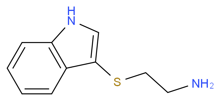 2-(1H-Indol-3-ylsulfanyl)-ethylamine_Molecular_structure_CAS_)