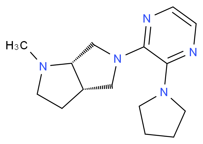 (3aS,6aS)-1-methyl-5-(3-pyrrolidin-1-ylpyrazin-2-yl)octahydropyrrolo[3,4-b]pyrrole_Molecular_structure_CAS_)
