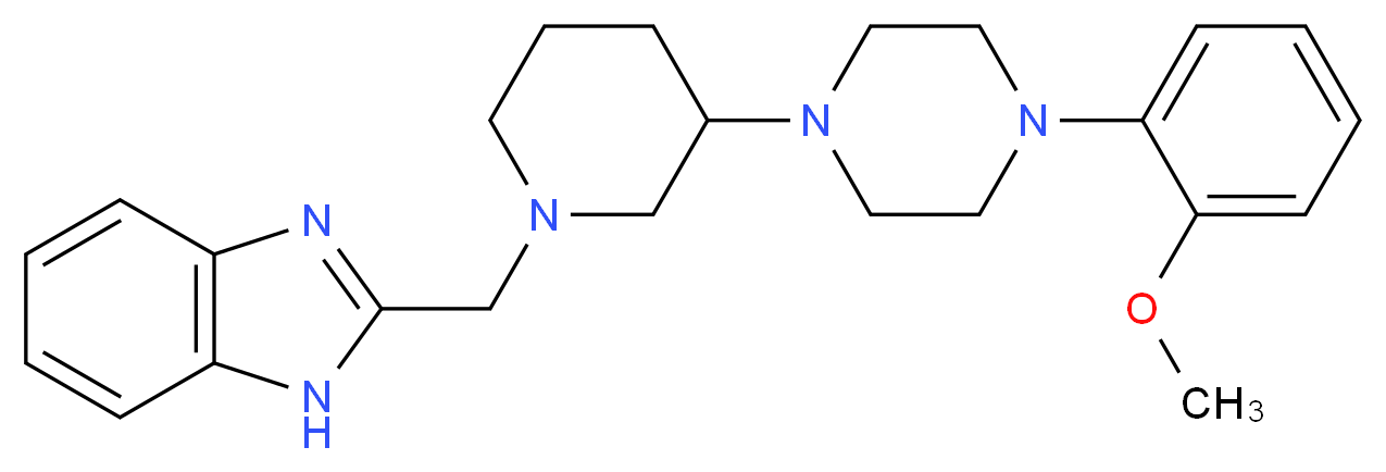 2-({3-[4-(2-methoxyphenyl)-1-piperazinyl]-1-piperidinyl}methyl)-1H-benzimidazole_Molecular_structure_CAS_)