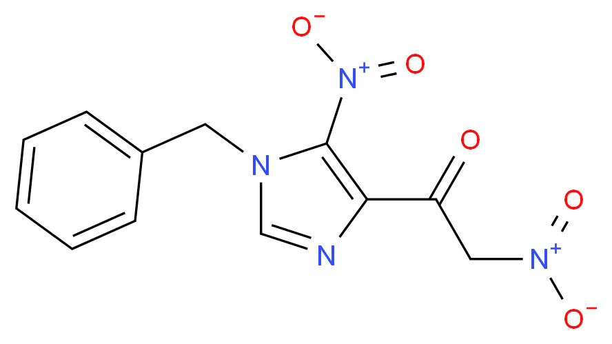 2-NITRO-1-[5-NITRO-1-(PHENYLMETHYL)-1H-IMIDAZOL-4-YL] ETHANONE_Molecular_structure_CAS_69195-97-7)
