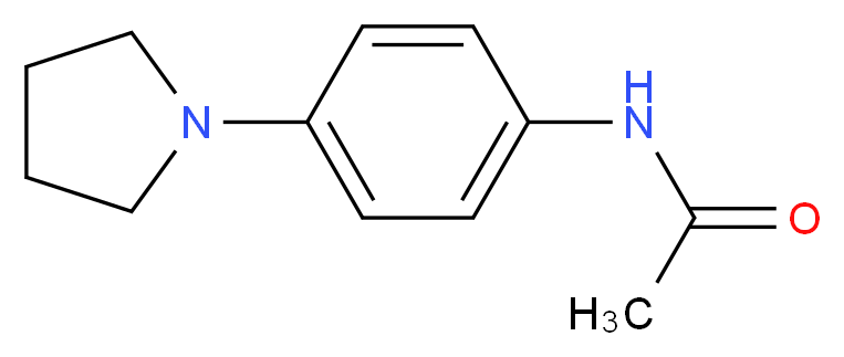 N-(4-(Pyrrolidin-1-yl)phenyl)acetamide_Molecular_structure_CAS_52373-51-0)