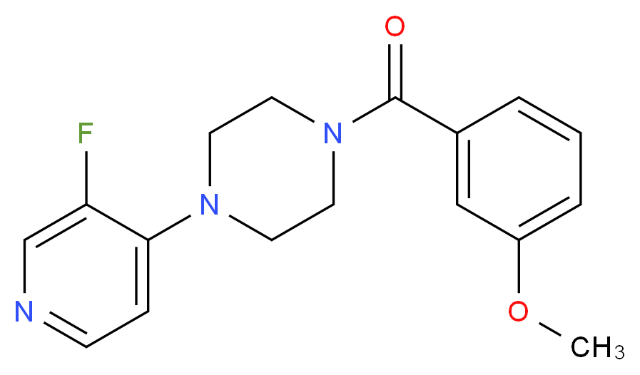 1-(3-fluoro-4-pyridinyl)-4-(3-methoxybenzoyl)piperazine_Molecular_structure_CAS_)