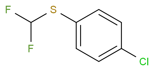 1-chloro-4-[(difluoromethyl)sulfanyl]benzene_Molecular_structure_CAS_)