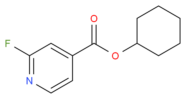 cyclohexyl 2-fluoropyridine-4-carboxylate_Molecular_structure_CAS_)