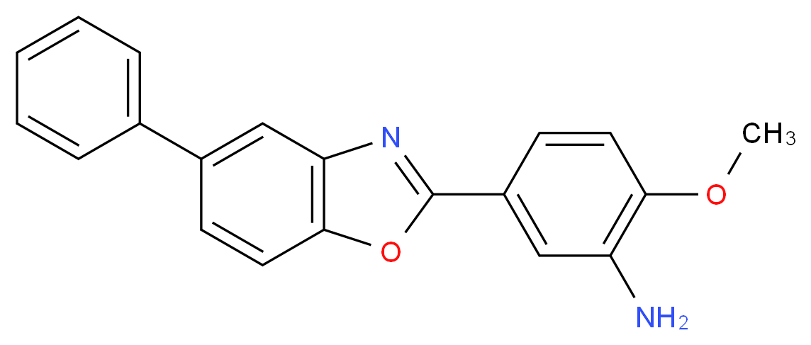 3'-Amino-4'-methoxy-phenyl-2-(p-phenyl)-benzoxazole_Molecular_structure_CAS_599201-51-1)