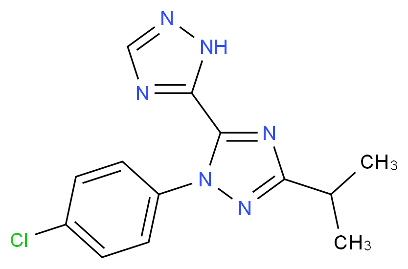2-(4-chlorophenyl)-5-isopropyl-2H,2'H-3,3'-bi-1,2,4-triazole_Molecular_structure_CAS_)