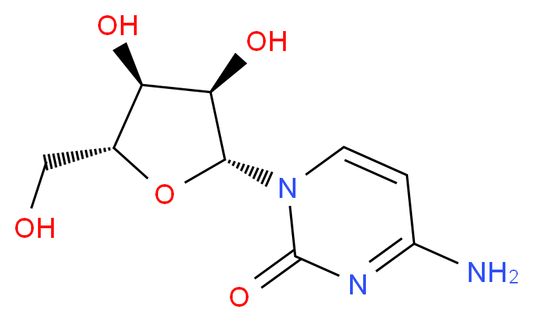 4-amino-1-((2R,3R,4S,5R)-3,4-dihydroxy-5-(hydroxymethyl)tetrahydrofuran-2-yl)pyrimidin-2(1H)-one_Molecular_structure_CAS_)