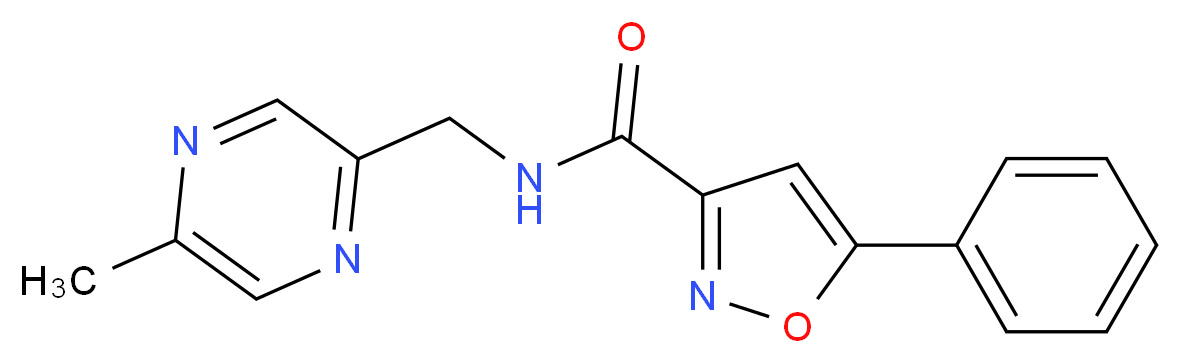 N-[(5-methyl-2-pyrazinyl)methyl]-5-phenyl-3-isoxazolecarboxamide_Molecular_structure_CAS_)