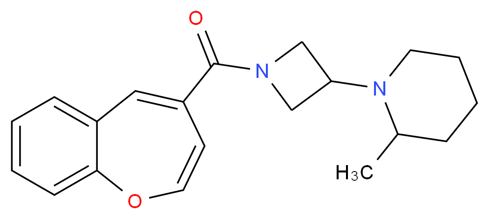 1-[1-(1-benzoxepin-4-ylcarbonyl)-3-azetidinyl]-2-methylpiperidine_Molecular_structure_CAS_)