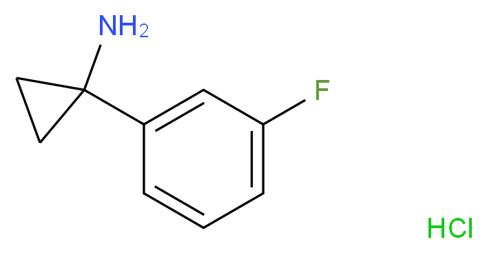 1-(3-fluorophenyl)cyclopropan-1-amine hydrochloride_Molecular_structure_CAS_)