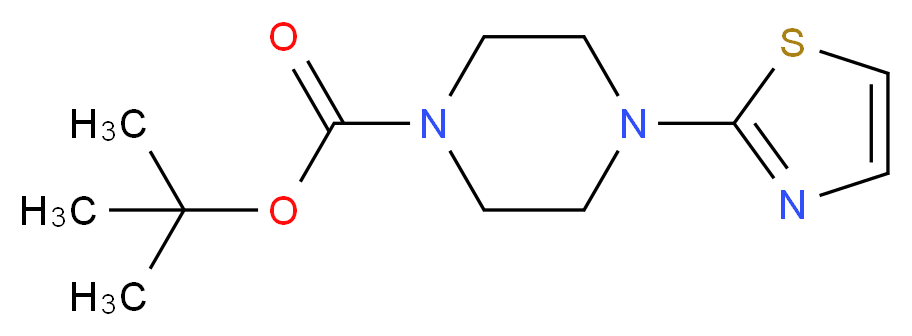 tert-Butyl 4-(thiazol-2-yl)piperazine-1-carboxylate_Molecular_structure_CAS_474417-23-7)