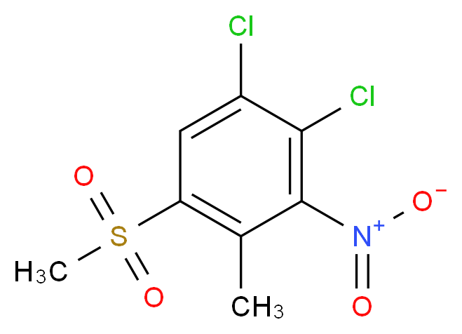 1,2-Dichloro-4-methyl-5-(methylsulphonyl)-3-nitrobenzene_Molecular_structure_CAS_)