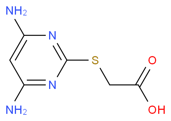 2-((4,6-diaminopyrimidin-2-yl)thio)acetic acid_Molecular_structure_CAS_)