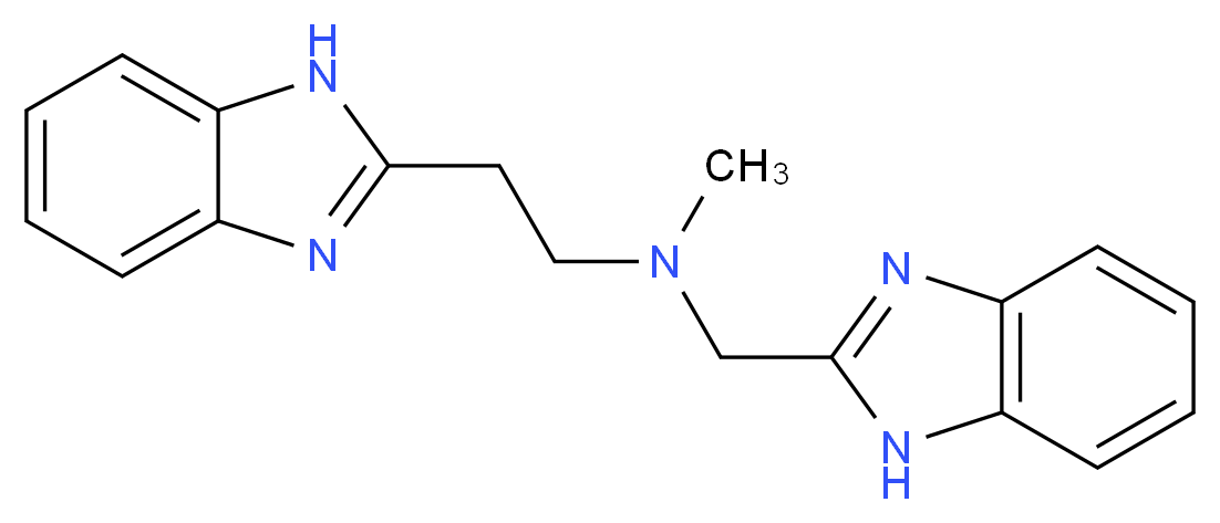 2-(1H-benzimidazol-2-yl)-N-(1H-benzimidazol-2-ylmethyl)-N-methylethanamine_Molecular_structure_CAS_)
