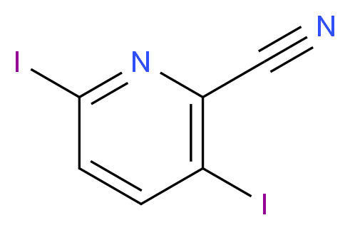 2-Cyano-3,6-diiodopyridine_Molecular_structure_CAS_827616-53-5)