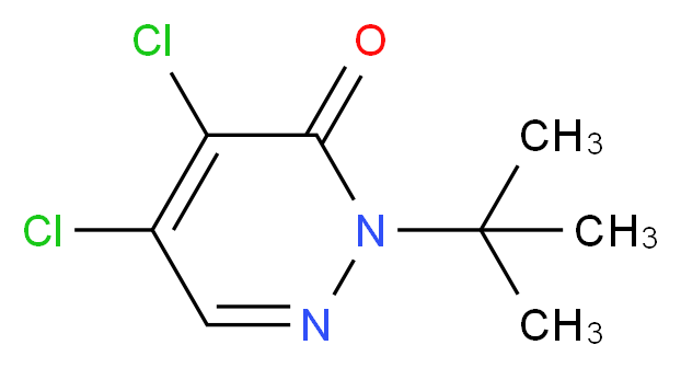 2-(tert-Butyl)-4,5-dichloropyridazin-3(2H)-one_Molecular_structure_CAS_)