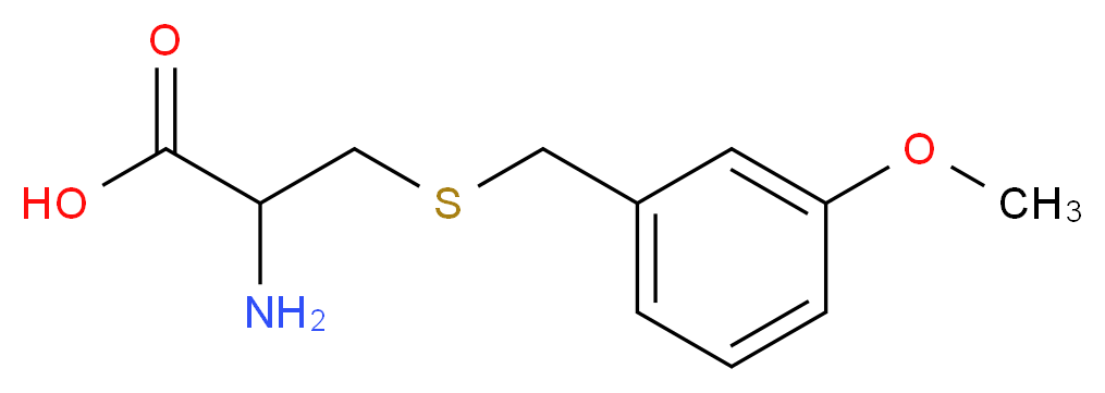 2-amino-3-{[(3-methoxyphenyl)methyl]sulfanyl}propanoic acid_Molecular_structure_CAS_)