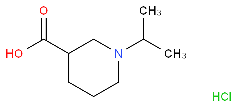 1-Isopropylpiperidine-3-carboxylic acid hydrochloride_Molecular_structure_CAS_)