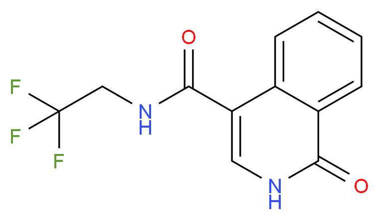 1-oxo-N-(2,2,2-trifluoroethyl)-1,2-dihydroisoquinoline-4-carboxamide_Molecular_structure_CAS_)