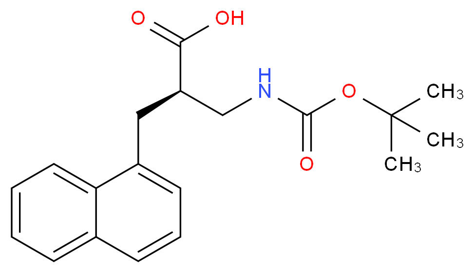 (R)-2-(TERT-BUTOXYCARBONYLAMINO-METHYL)-3-NAPHTHALEN-1-YL-PROPIONIC ACID_Molecular_structure_CAS_)