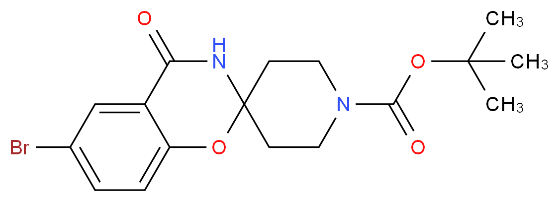 tert-butyl 6-bromo-4-oxo-3,4-dihydro-1'H-spiro[1,3-benzoxazine-2,4'-piperidine]-1'-carboxylate_Molecular_structure_CAS_690632-05-4)