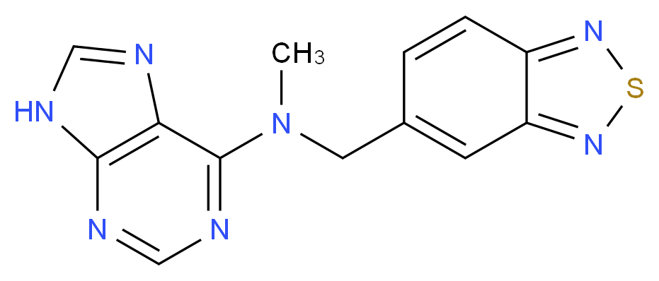 N-(2,1,3-benzothiadiazol-5-ylmethyl)-N-methyl-9H-purin-6-amine_Molecular_structure_CAS_)