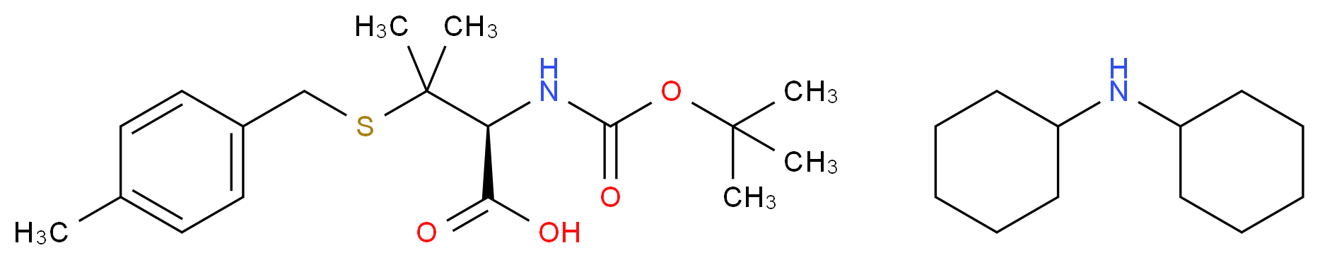 Boc-D-Pen(pMeBzl)-OH . DCHA_Molecular_structure_CAS_198470-36-9)