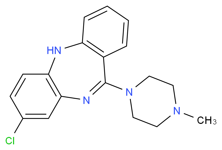8-chloro-11-(4-methylpiperazin-1-yl)-5H-dibenzo[b,e][1,4]diazepine_Molecular_structure_CAS_)